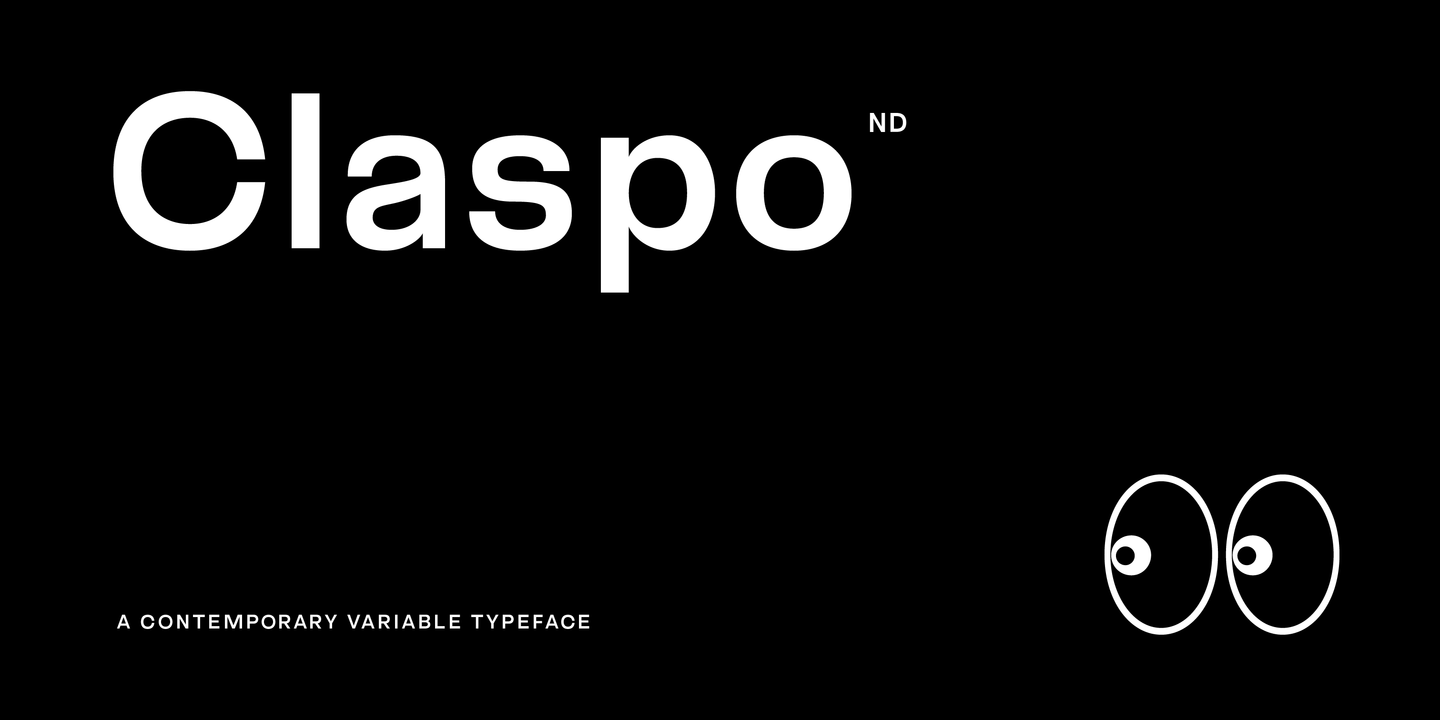 Пример шрифта Claspo ND #1